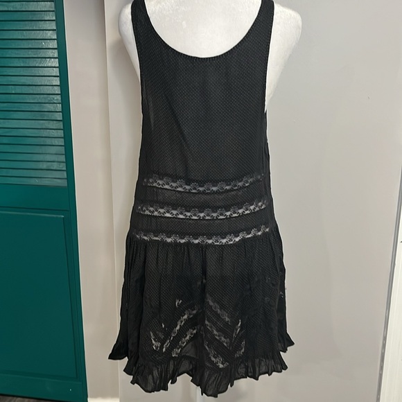 **SOLD** Free People Voile and Lace Trapeze Slip in all black - S - Picture 14 of 17